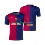 Camisolas de futebol FC Barcelona RONALDINHO 10 2006 2007 Retro Criança Equipamento Principal Manga Curta